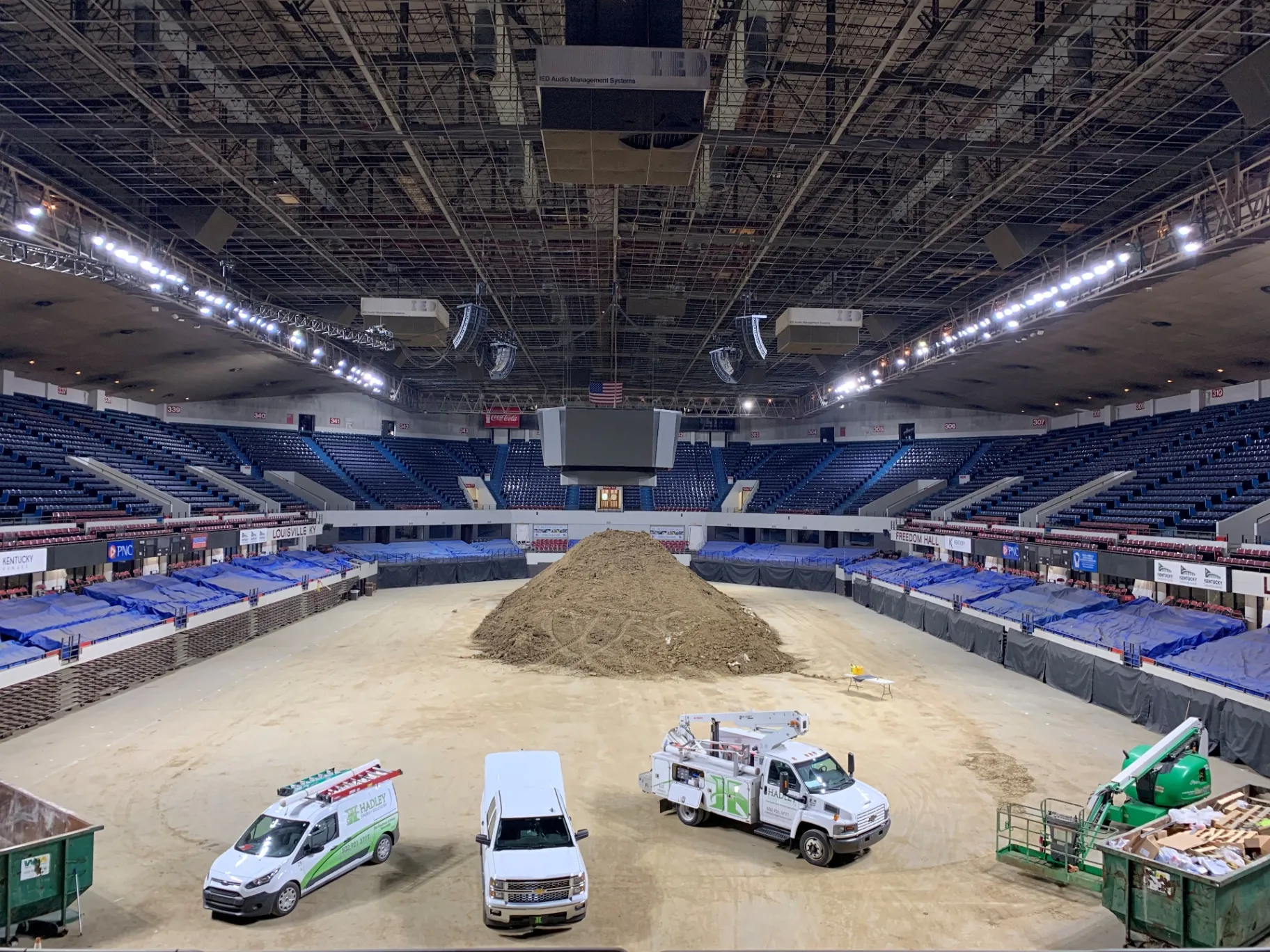 Hadley Energy Solutions working at Freedom Hall Louisville